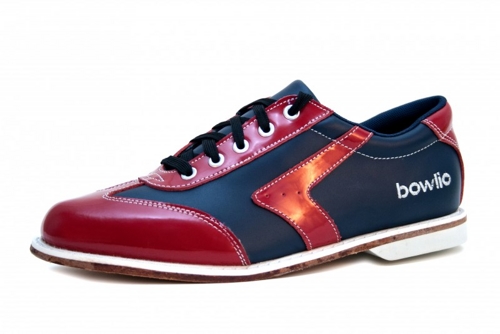 Bowlio Verona - Bowlingschuhe aus Leder für Damen und Herren in Rot und Schwarz für nur 29,95 EUR inkl. VSK [Größe 36-48]