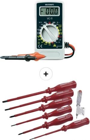 Hand-Multimeter + VDE-Schraubendreher-Satz 7-teilig für 11,99 EUR inkl. Versand
