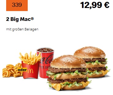 McDonalds-Gutscheine-2-Big-Mac-Men-- McDonalds Gutscheine 2 Big Mac Menü