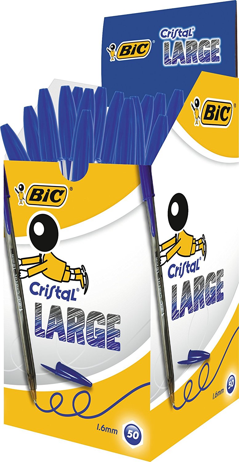 50x BIC Kugelschreiber Cristal large/50 für 2,19 EUR [Plus Produkt]