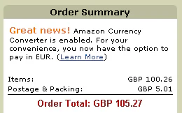 order summary