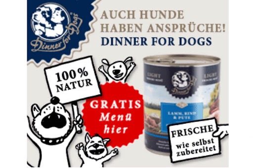 Hundefutter gratis, pro Kunde eine Bestellung