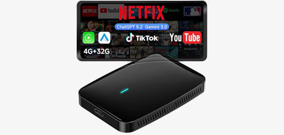 Kabellos unterwegs mit KI-Funktionen! 🚗 ATOTO CB4B Wireless CarPlay Adapter für 70€ 📱