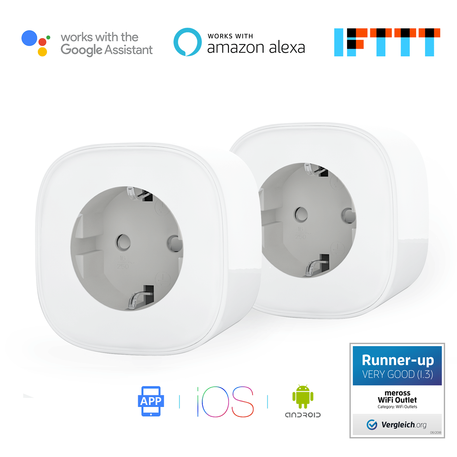 Intelligente WLAN Steckdose mit Energieüberwachung 2 Pack für nur 20,99€ statt 29,99€