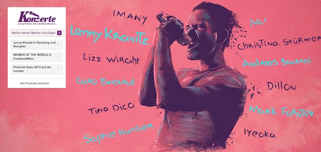 Konzerttickets bei vente-privee - z.B. Lenny Kravitz in Hamburg für 42€ (Stehplatz) bzw. 50€ (Sitzplatz)
