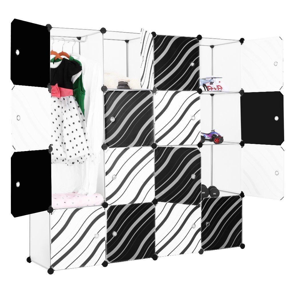 16-Kubus Lagerregal Kleiderschrank für 42.39 EUR auf Amazon