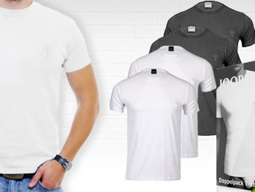 4er-Pack T-Shirts von JOOP! (weiß oder schwarz zur Auswahl) für 34,90€ @trendyoo.com