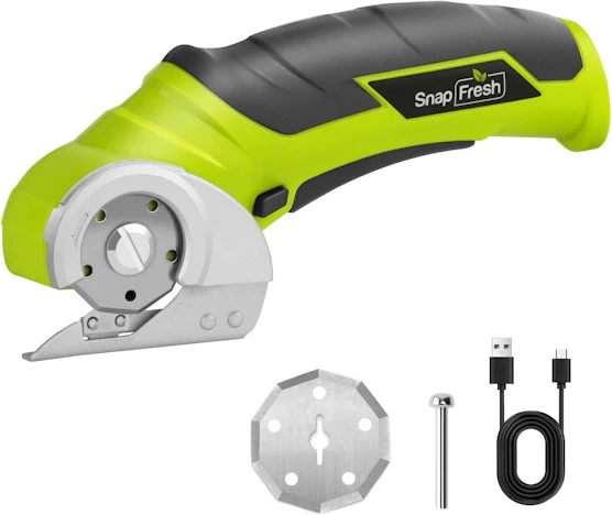 SnapFresh Elektrische Kartonschere 4V Kabellose Rollschneider mit 2 Klingen – nur 19,99€ (statt 39,99€)