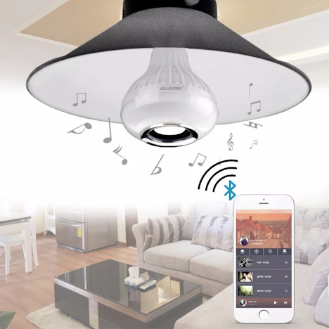 LED-Glühlampe mit Bluetooth Lautsprecher