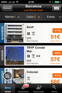 Hotel Tonight oder JustBook - Welche App liefert die besten Last-Minute-Angebote?