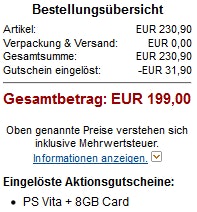 Sony Playstation Vita Wifi für 164€ (Update 4)