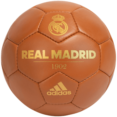 Adidas Real Madrid CE6116 für 8€ - Retro-Fußball aus braunem Synthetik-Leder