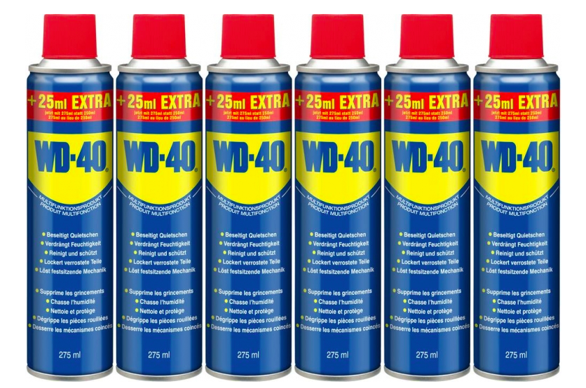 WD 40 für 14€ – Multifunktions-Kriechöl, 6x 275 ml