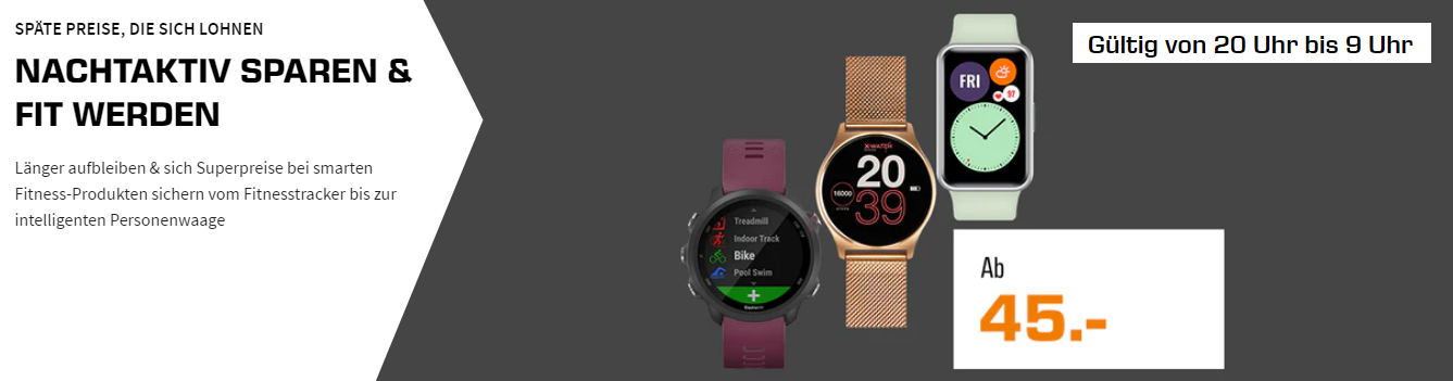 Bis 9 Uhr! Saturn Late Night Shopping » Die 5 besten Wearables-Schnäppchen, z.B.: Fitbit Aria Air Personenwaage für 32€