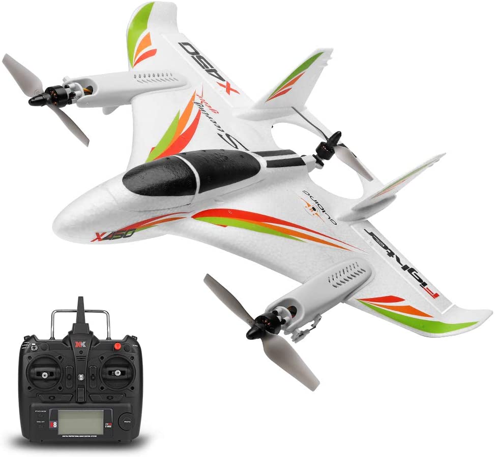WLtoys XK X450 RC Flugzeug für 79€ - 80min Ladezeit, 275g, > 300m Fernsteuerung