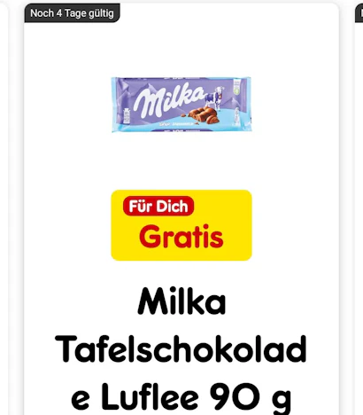 Netto App (die 3.): Gratis Milka, Miracoli Spaghetti u.a.