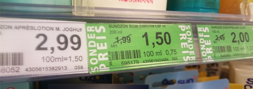 Die grünen Preise findet ihr jeden Mittwoch bei Rossmann