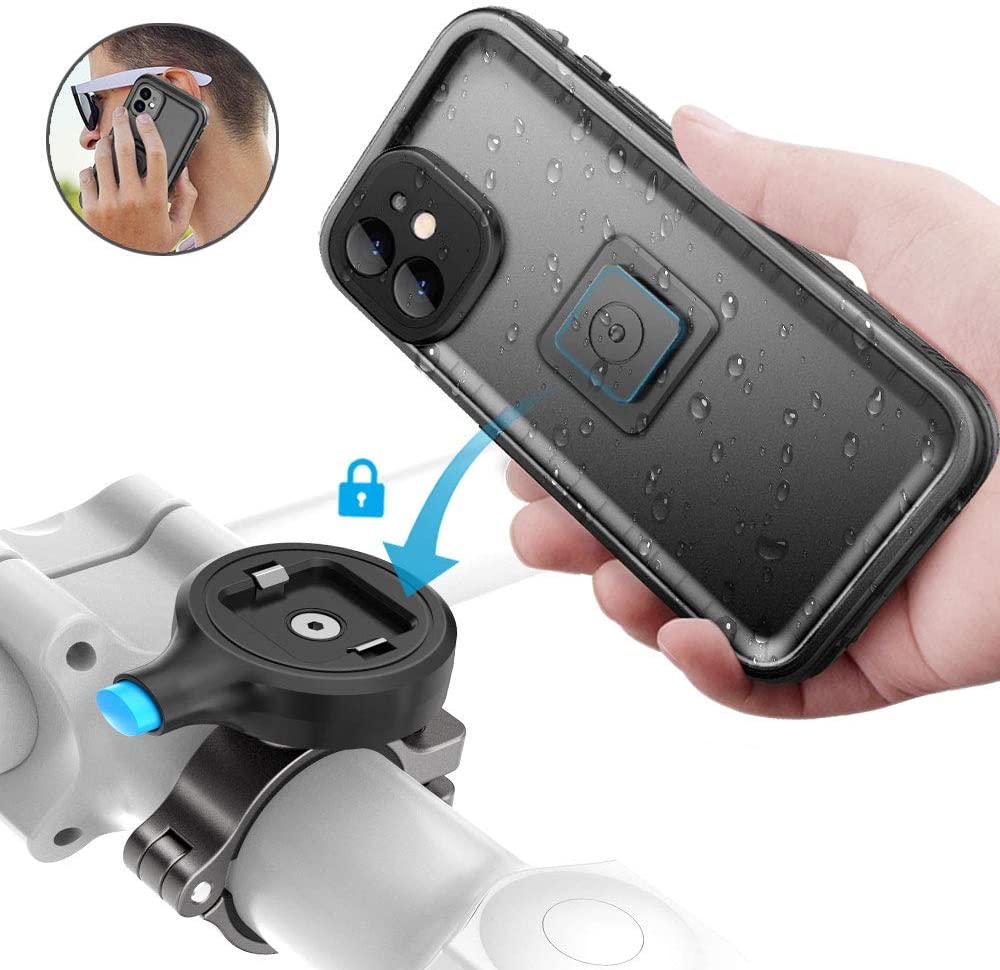 Sokusin Metall Fahrrad Halterung Handyhalter Motorrad,wasserdichte Fahrradhülle für iPhone