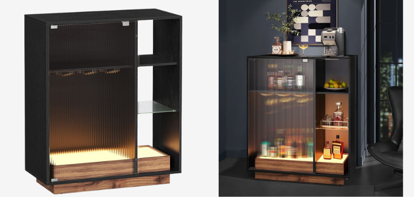 Vasagle Weinschrank für 120€ - mit LED-Beleuchtung