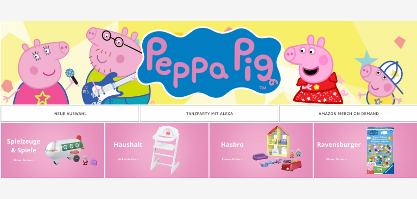 Eine Woche voller Peppa Pig Angebote bei Amazon 🐷 🤩– z.B. Peppas Lerntelefon für 15€