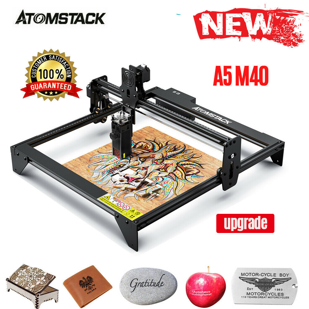 ATOMSTACK 40W A5 M40 Lasers Graviermaschine Desktop DIY Laser Engraver Cutter
