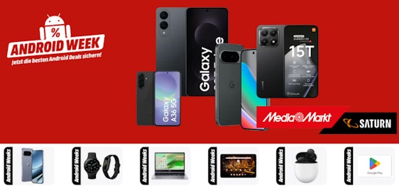 Android Weeks bei Saturn und Media Markt 🤩 » 💸 z.B. XIAOMI 15T 256 GB Black Dual SIM für 449€