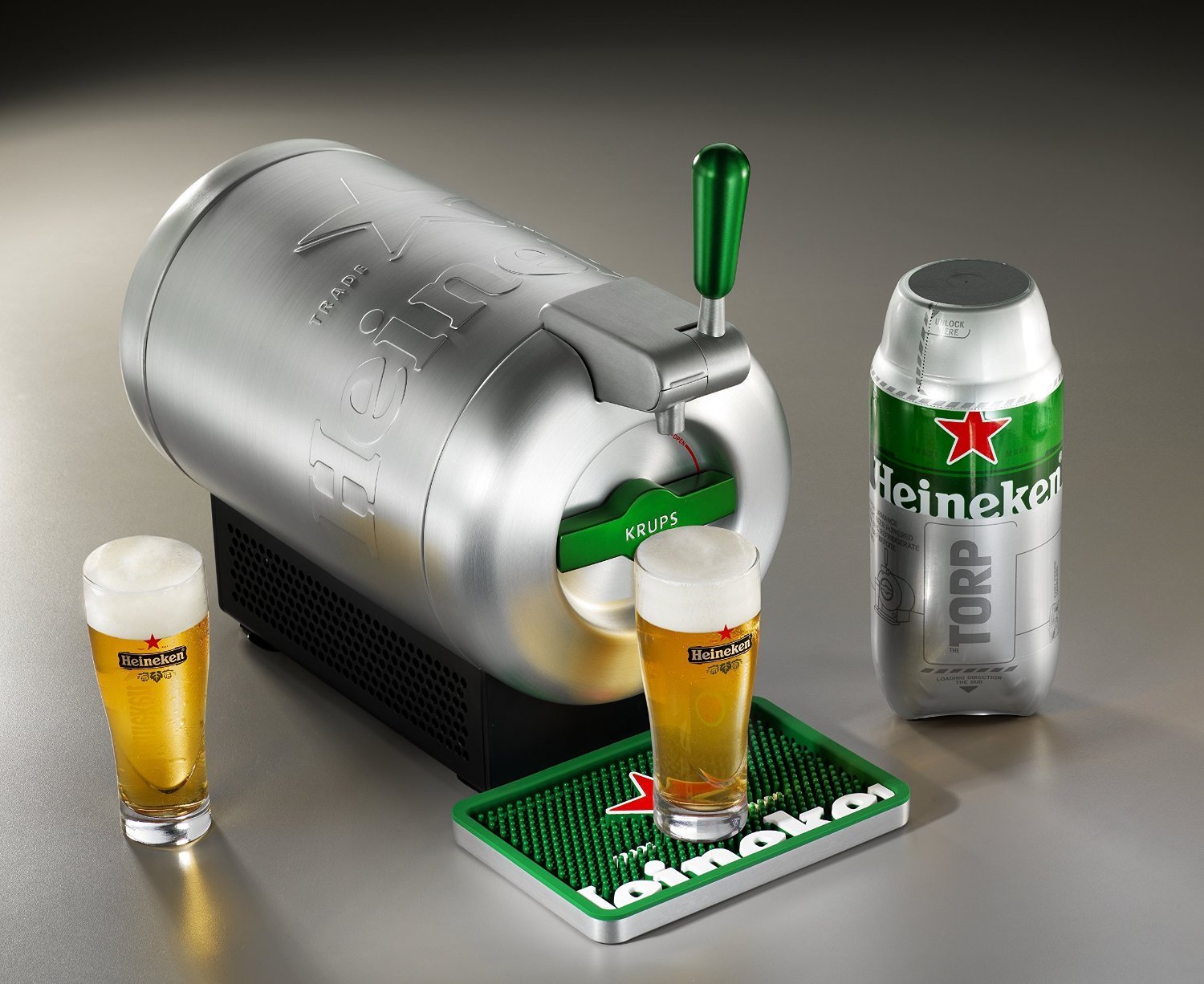 Premium-Heimzapfanlage Heineken Edition von Krups für 109€ – "THE SUB" im Luxus-Design von Marc Newson