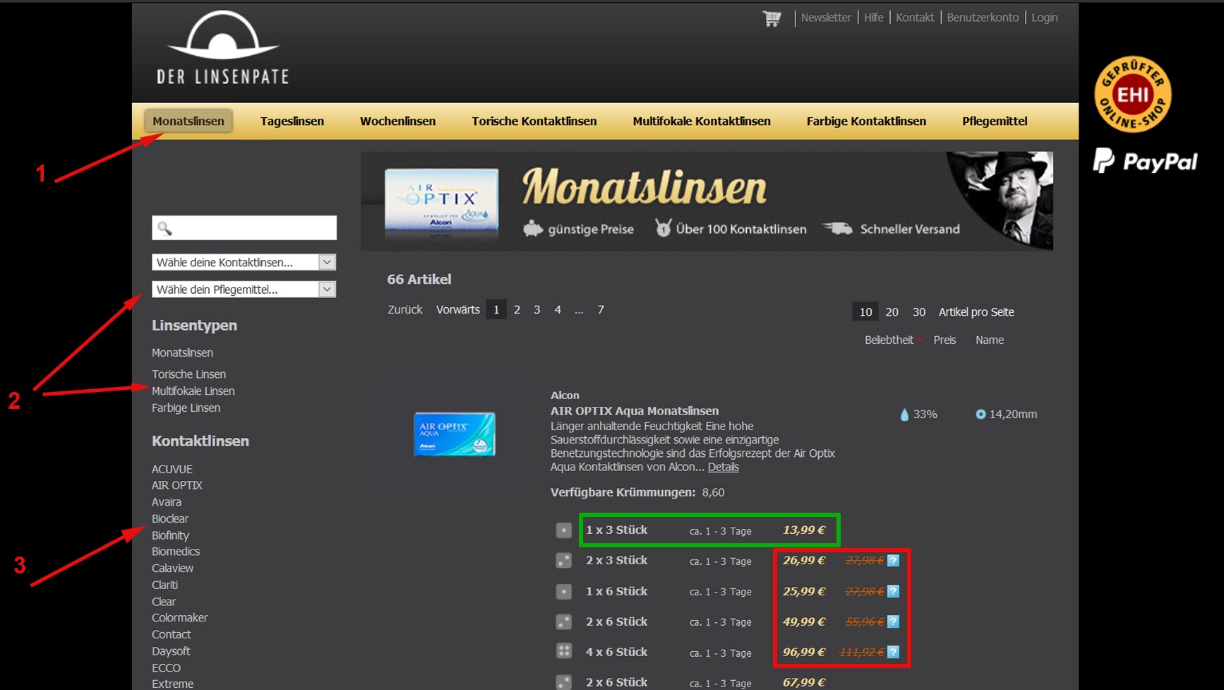 Linsenpate Rabatt Spar-Set