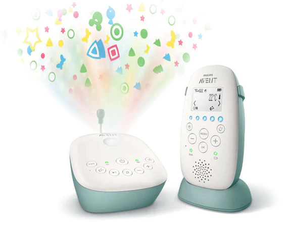 PHILIPS Avent SCD731/26 DECT Babyphone Sternenhimmel-Projektion