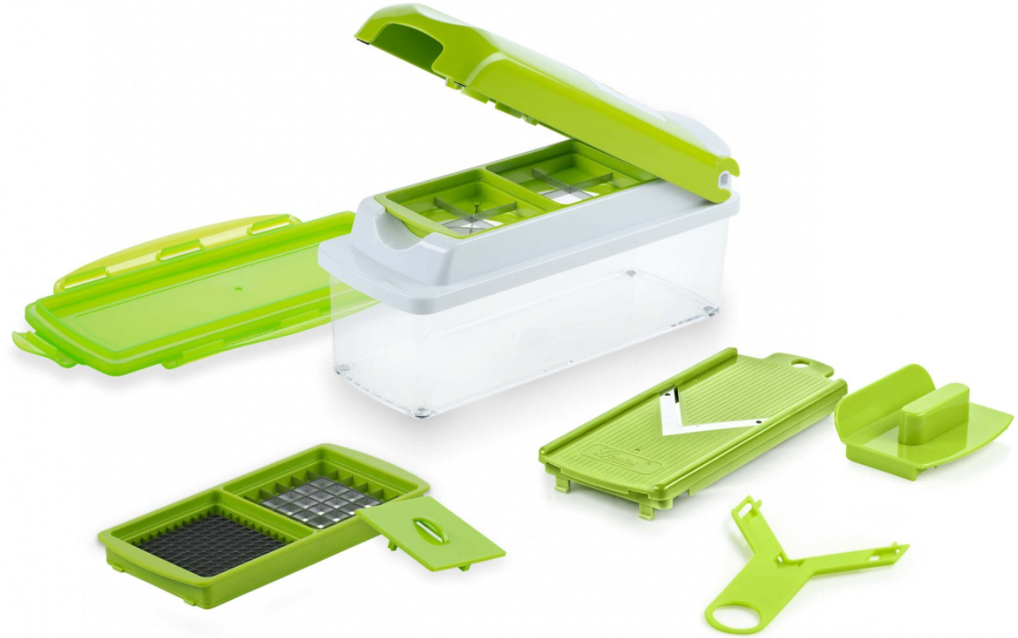 Genius Nicer Dicer Plus für 20€ – 10-teiliges Set in Grün