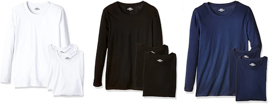 3er Pack Mick Morrison Langarm T-Shirt für 6,89€ - in 4 verschiedenen Farben