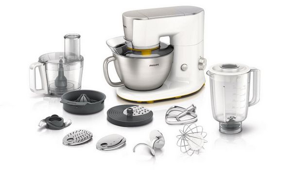 Philips HR7954/00 für 200€ - Küchenmaschine mit 900 Watt, Rührarm, 4 Liter und Mixbecher