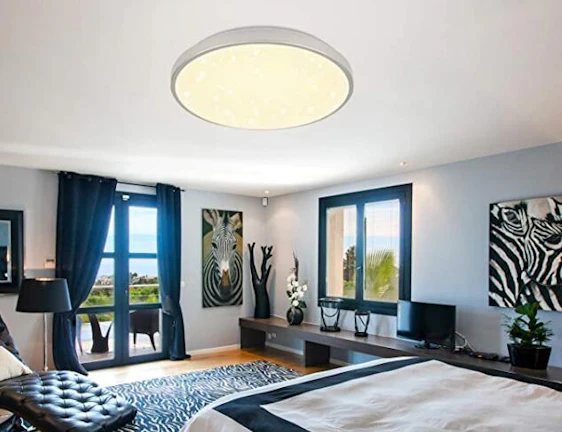 VINGO 60W LED Sternenlicht Deckenlampe, IP44, 4800LM, 3200K