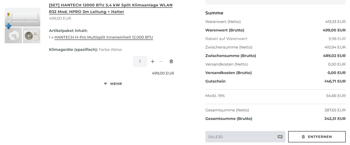 Actec-Solar-Gutschein-Split-Klimaanlage Actec-Solar-Gutschein-Split-Klimaanlage