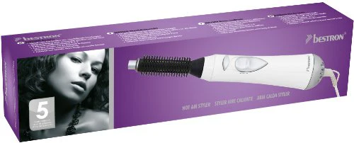 Amazon Plus Produkt Bestron ASB350W Heißluft Stylingbürste, 400 W, weiß 4,51 Euro