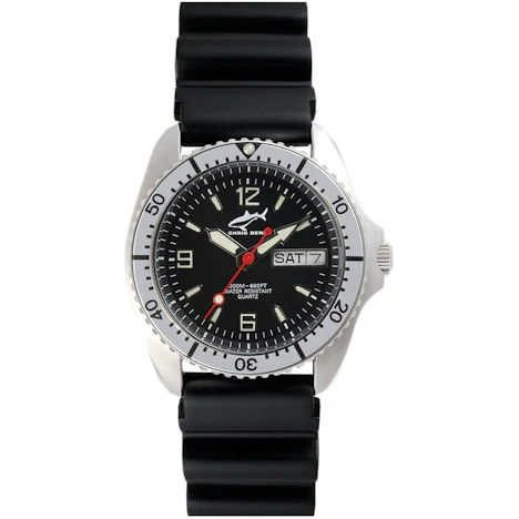 23,32€ auf Chris Benz One Medium schwarz - Silber Kautschukband sparen