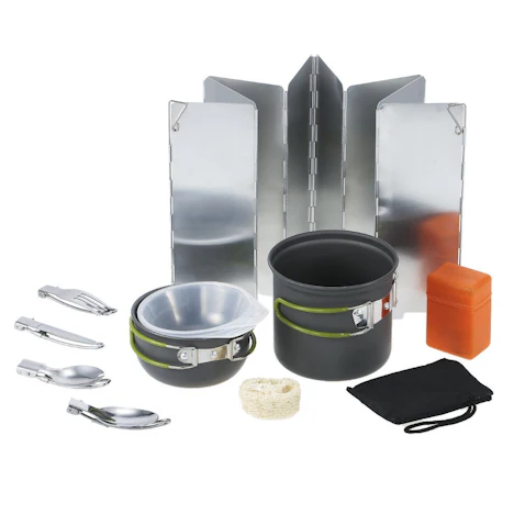 Amazon: 11PCS Camping Kochgeschirr Set für 18,74€ statt 24,99€