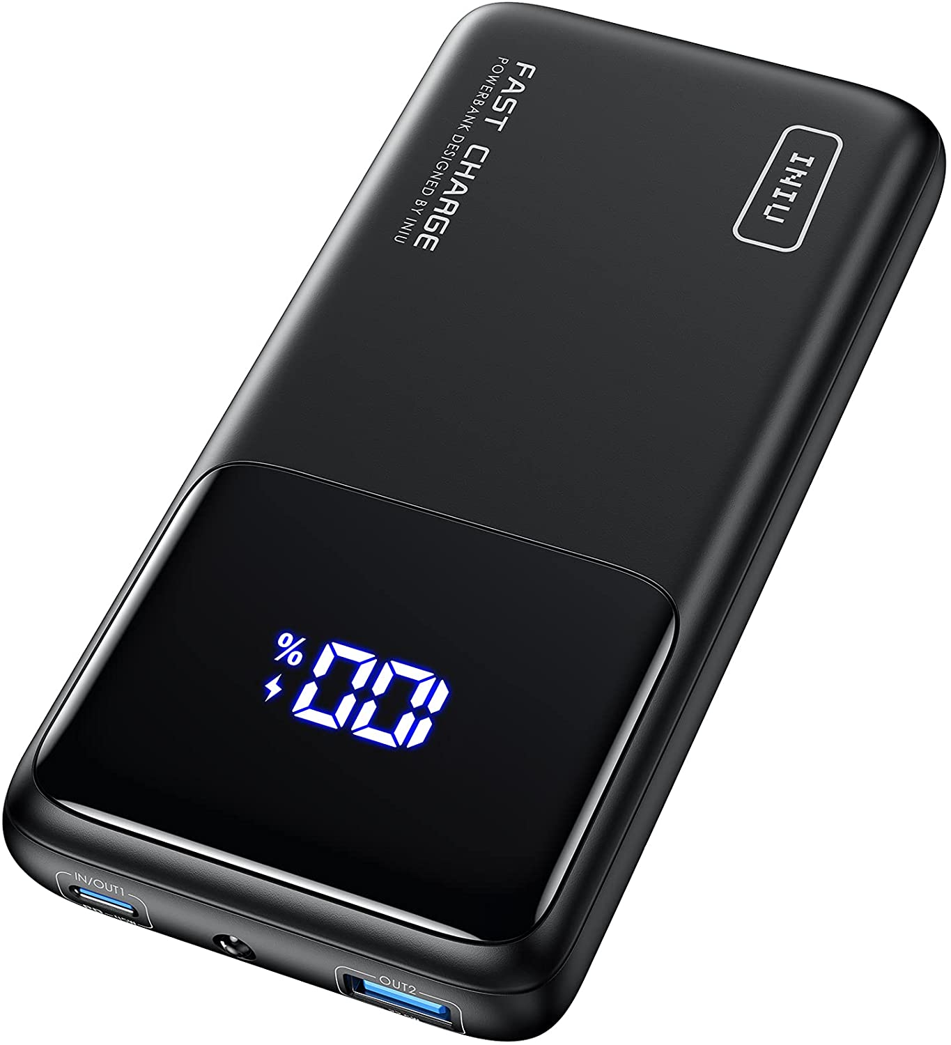 INIU Power Bank, 45W PD3.0 QC4.0 Schnelllade-LED-Display 15000 mAh tragbares Ladegerät für 24.99€ 