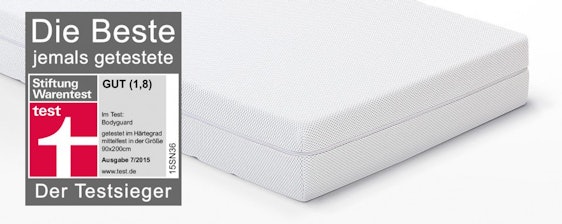 Bett1 Bodyguard Anti-Kartell-Matratze ab 179€ - Schaumstoffmatratze