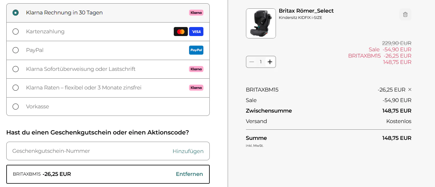 Britax-R--mer-Gutschein Britax-R--mer-Gutschein