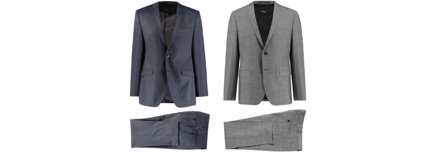 S. Oliver Cosimo &amp; Firenze für 100€ - Slim Fit Herrenanzüge in Blau und Grau