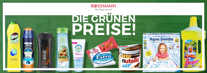 Top 10 Grüne Preise bei Rossmann am 10.05.2017 - z.B. Wrigley's Kaugummis für 0,20€
