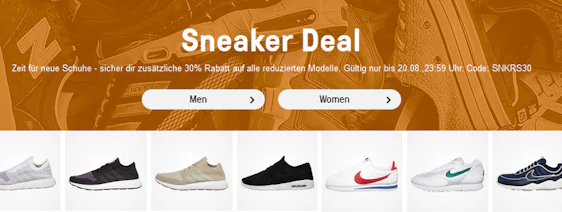 30% Extra-Rabatt auf bereits reduzierte Sneaker im HHV-Shop - z.B. Nike Air Vortex für 48€