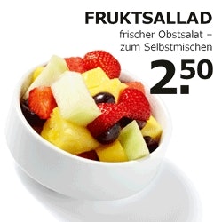 Obstsalat zum selbermischen kostenlos bei Ikea