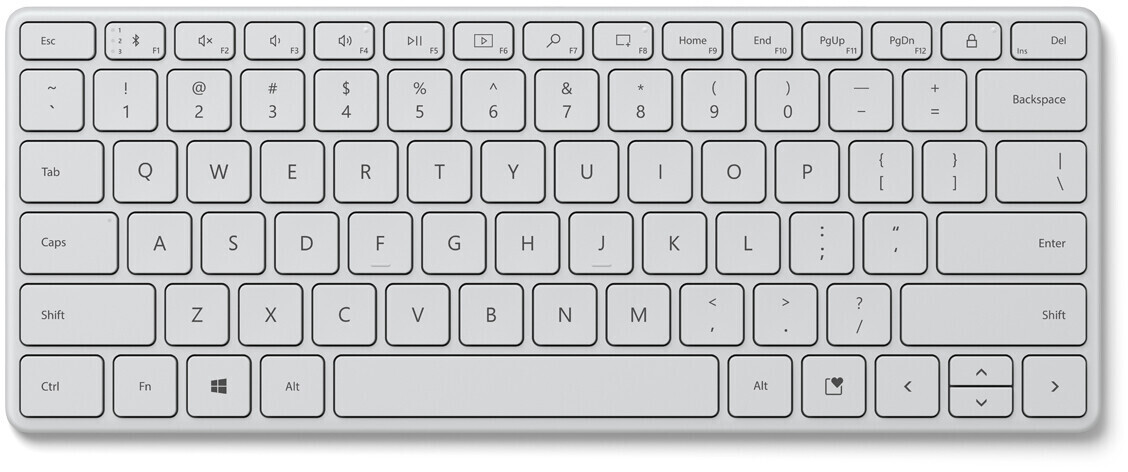 Microsoft Designer Compact Keyboard (blue)(DE) mit 17,52€ Preisnachlass