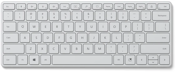 Microsoft Designer Compact Keyboard (blue)(DE) mit 17,52€ Preisnachlass