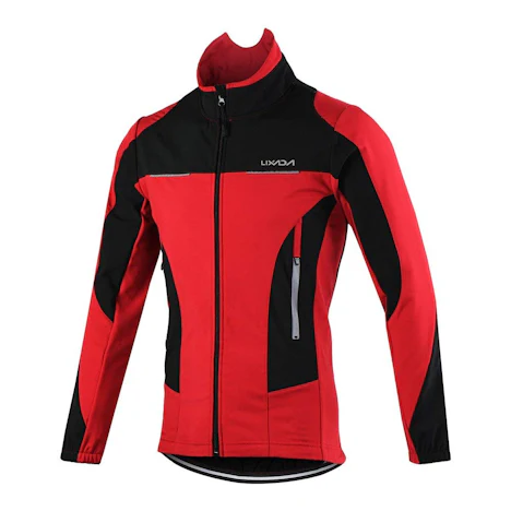 für nur 26.38€ statt 32.99€!!Lixada Radjacke Männer Langarm Mantel Wasserabweisend Winterthermal