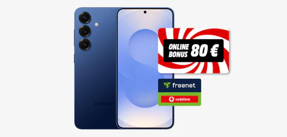 80€ Cashback 💥 Galaxy S25 & 2x Vodafone-Tarif (100GB & 10 GB) eff. GRATIS (mit 177€ Gewinn)