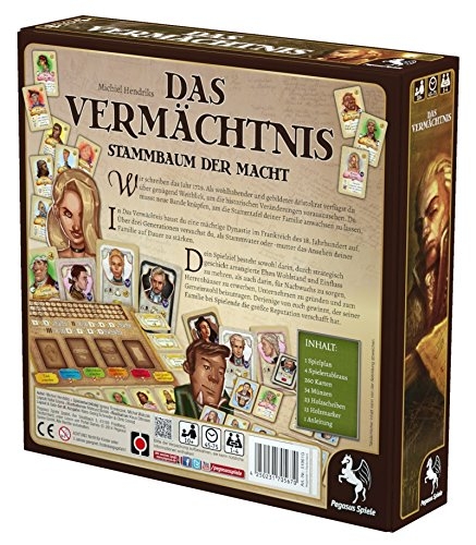 Pegasus Spiele: Das Vermächtnis - Stammbaum der Macht für 16€, evtl. +3€ Versand