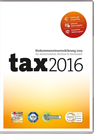 Buhl tax 2016 für 5€ - Einkommenssteuererklärung für das Steuerjahr 2015